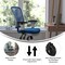 Flash Furniture Blue Mesh Multifunction Chair - Roller Wheels HL-0001-WH-BLUE-RLB-GG - alternate 8
